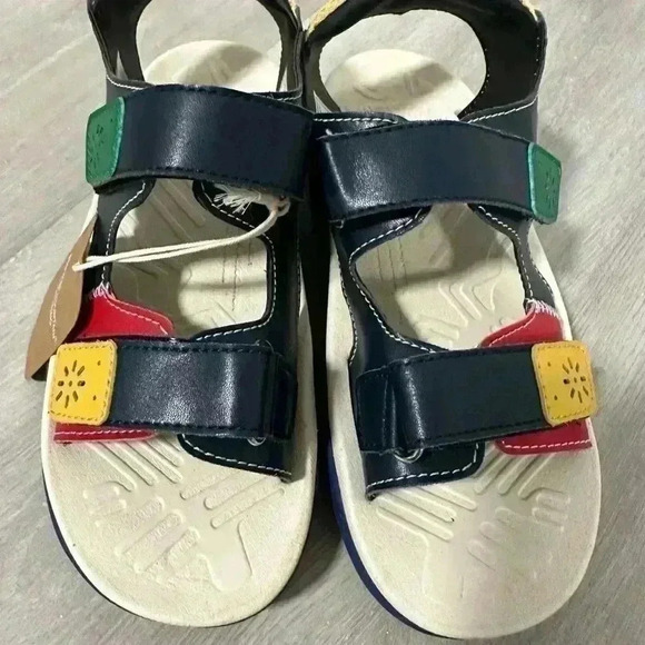 GAHO JUNIOR Sporty faux leather sandal, Blue size 2 - Picture 5 of 9